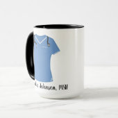 Aangepaste MSN Blue Scrubs Stethoscoop Mok (Voorkant links)