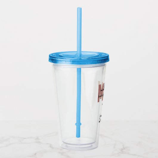 Aangepaste MSW Master of Social Work Retro Afstude Acryl Drinkbeker (Rechts)