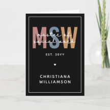 Aangepaste MSW Master of Social Work Retro Afstude