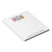 Aangepaste MSW Master of Social Work Retro Afstude Notitieblok (Schuin)