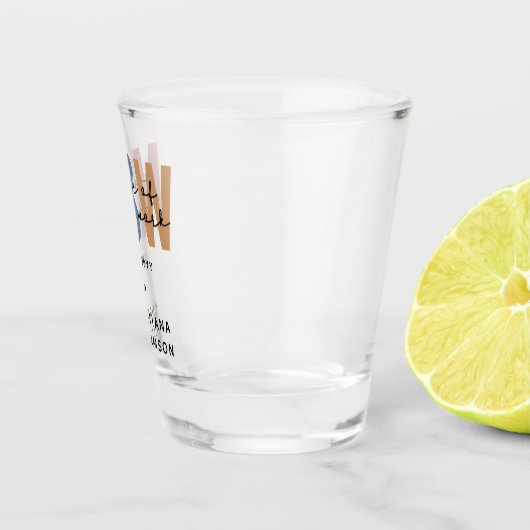 Aangepaste MSW Master of Social Work Retro Afstude Shot Glas (Rechts)