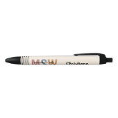 Aangepaste MSW Master of Social Work Retro Afstude Zwarte Inkt Pen (Bovenkant)