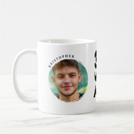 Aangepaste mug 30 jaar oud 2 foto's vooraf koffiemok