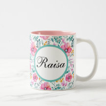 Aangepaste Mug Floral