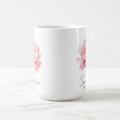 Aangepaste mug Pivoine Aquarelle Rose Koffiemok (Center)