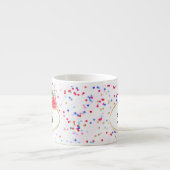 Aangepaste mug, roos bloemen bekertje, aangepaste  espresso kop (Voorkant)