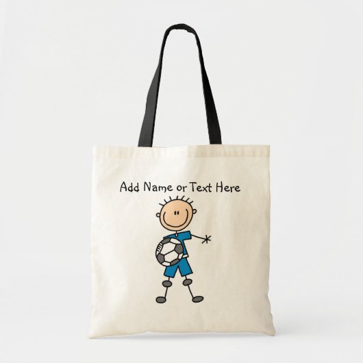Aangepaste muis Afbeelding Blauwe voetafspeeltas Tote Bag (Voorkant)
