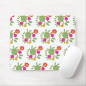 Aangepaste Muis Hippie Bloementuin Muismat (Met muis)