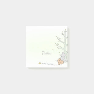 Aangepaste muis Waterverf Gele post-it notities Post-it® Notes