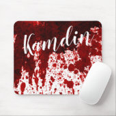 Aangepaste Muismat Bloedplaatje Vampier Gothic (Met muis)