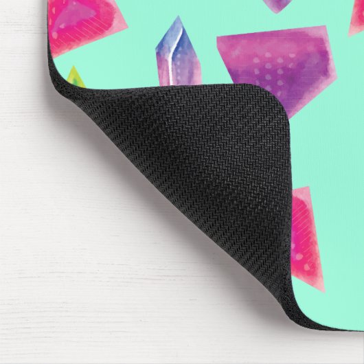 Aangepaste Muismat Crystals Pareltjes Diamonds Aqu (Hoek)