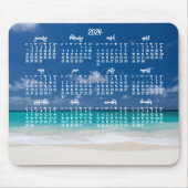 Aangepaste Muismat Kalender 2024 Strand (Voorkant)