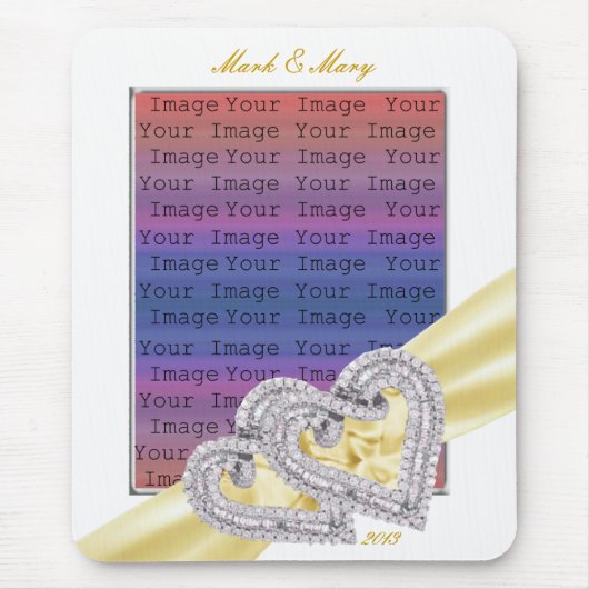 Aangepaste Muismat Lemon Ribbon (Voorkant)