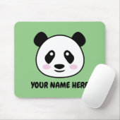 Aangepaste Muismat met schattig panda-beer tekenen (Met muis)