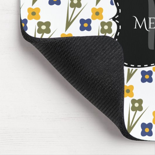 Aangepaste Muismat Pixie Garden Florals (Hoek)