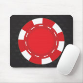 Aangepaste Muismat poker rood (Met muis)