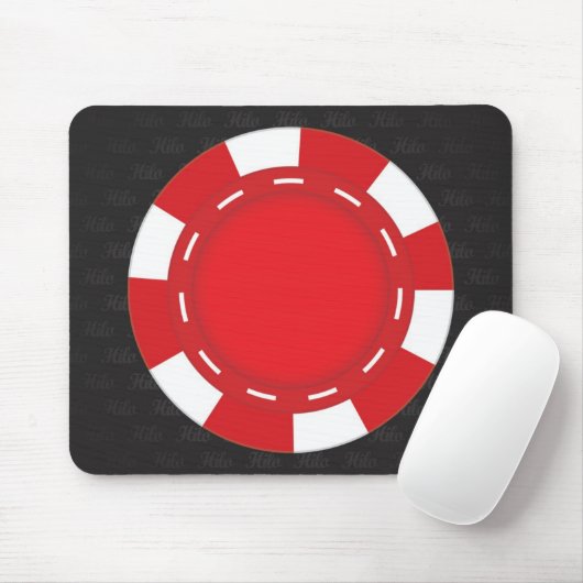 Aangepaste Muismat poker rood (Met muis)