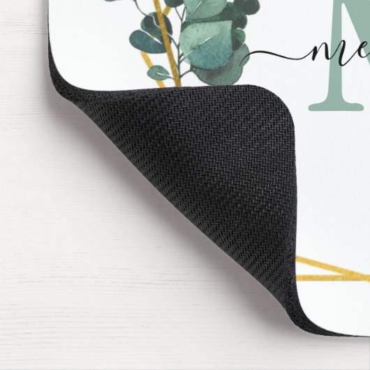 Aangepaste Muismat van groene flora (Hoek)