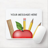 Aangepaste Muismat voor Apple-leerkrachten (Met muis)