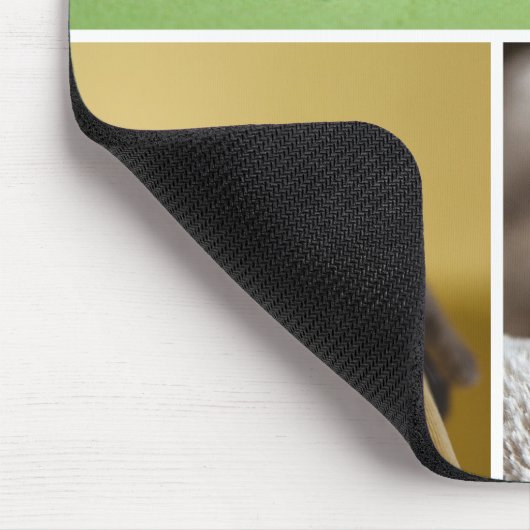 Aangepaste Muismat voor drie fotocollage (Hoek)