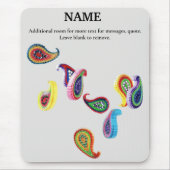 Aangepaste Muismat voor gekleurde, viervoudige pas (Voorkant)