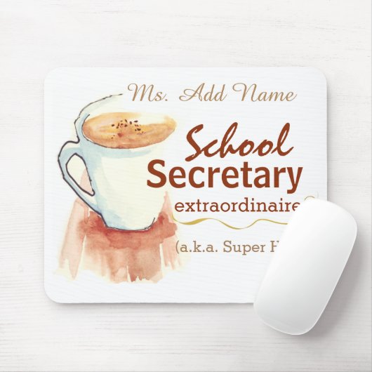 Aangepaste Muismat voor schoolsecretaris (Met muis)