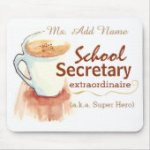 Aangepaste Muismat voor schoolsecretaris (Voorkant)