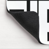 Aangepaste Muismat voor zwarte geometrische vormen (Hoek)