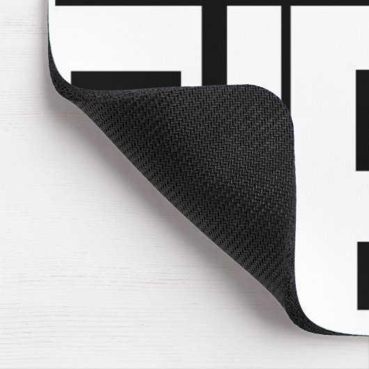 Aangepaste Muismat voor zwarte geometrische vormen (Hoek)