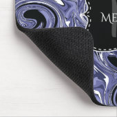 Aangepaste Muismat watermarmer Paarse zwemmen (Hoek)