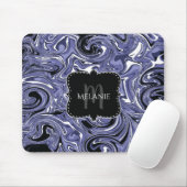 Aangepaste Muismat watermarmer Paarse zwemmen (Met muis)