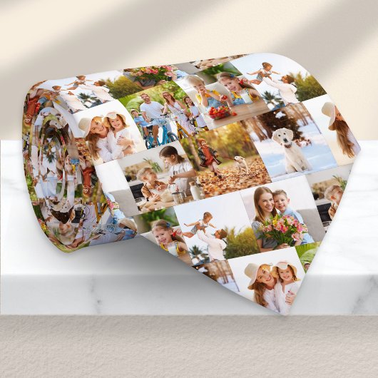 Aangepaste multi foto collage stropdas