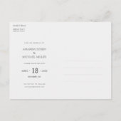 Aangepaste Multi Foto opslaan Datum Uitnodiging Briefkaart (Achterkant)