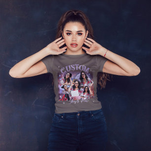 Aangepaste multi-fotobootleg, retro vintage bootle t-shirt