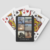 Aangepaste multi-fotomozaïekfoto-collage speelkaarten (Achterkant)