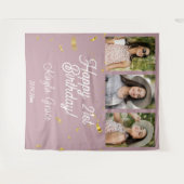 Aangepaste Multi Photo Birthday Party Wall Backdro Wandkleed (Voorkant (horizontaal))