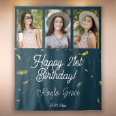 Aangepaste Multi Photo Birthday Party Wall Backdro Wandkleed