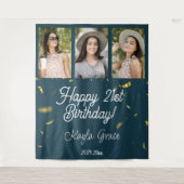 Aangepaste Multi Photo Birthday Party Wall Backdro Wandkleed (Voorkant)