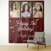Aangepaste Multi Photo Birthday Party Wall Backdro Wandkleed (In situ)