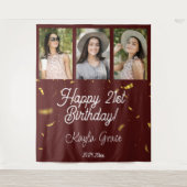 Aangepaste Multi Photo Birthday Party Wall Backdro Wandkleed (Voorkant)