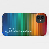 Aangepaste multicolor lintstrip Case-Mate iPhone case (Achterkant (horizontaal))