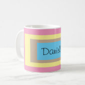 Aangepaste Multicolor Pastels Koffiemok (Voorkant links)