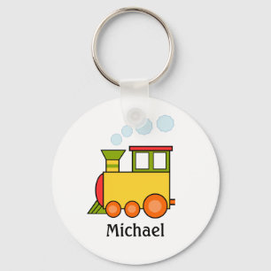 Aangepaste multigekleurde trein sleutelhanger