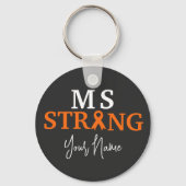 Aangepaste Multiple sclerose bewustzijn MS sterk Sleutelhanger (Voorkant)