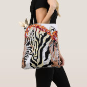 Aangepaste multiprintCanvas tas/Zebras Tote Bag (Dichtbij)