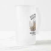 Aangepaste München Oktoberfest Vriendenreis Matglas Bierpul (Voorkant rechts)