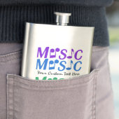 Aangepaste MUSIC-fles Heupfles (Voorbeeld)