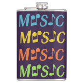 Aangepaste MUSIC-fles Heupfles (Voorkant)