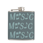 Aangepaste MUSIC-fles Heupfles (Voorkant)