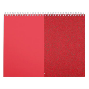 Aangepaste muurkalender - Split Tomaat Rood Ontwer Kalender